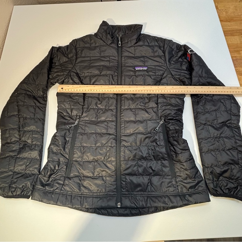 NWT Patagonia Nano Puff Jacket Womens Small Black ACG Corporate Logo - Picture 6 of 10